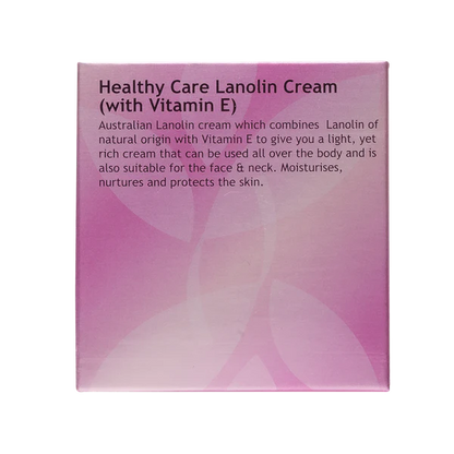 Healthy Care Natural Lanolin & Vitamin E Cream 100g