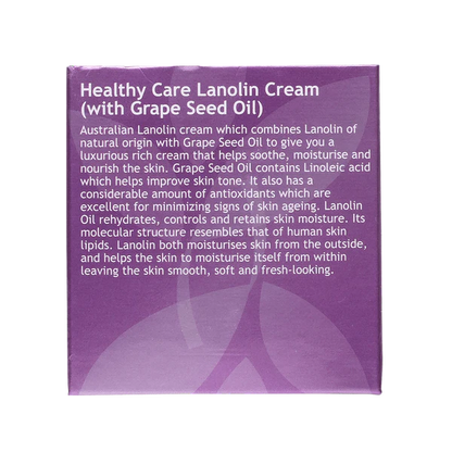 Healthy Care Lanolin Cream With Grape Seed 100g