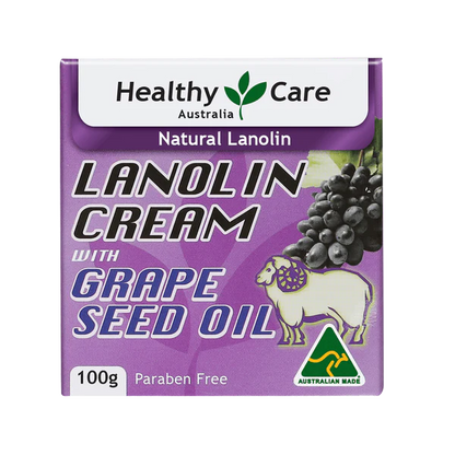 Healthy Care Lanolin Cream With Grape Seed 100g