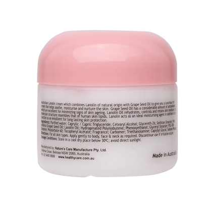 Healthy Care Lanolin Cream With Grape Seed 100g