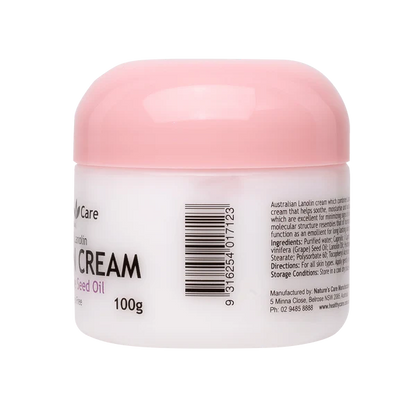Healthy Care Lanolin Cream With Grape Seed 100g