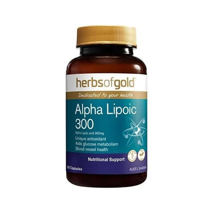 Herbs of Gold α-硫辛酸 300 60 粒胶囊