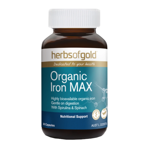 Herbs of Gold 有机铁 MAX 30 粒胶囊
