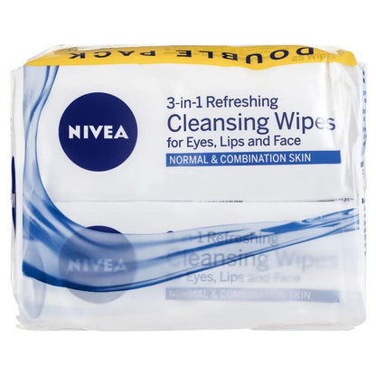 Nivea Visage Daily Essentials Refreshing Facial Wipes 25 Twin Pack
