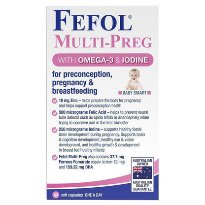 Fefol 多效合一液体胶囊 60 粒
