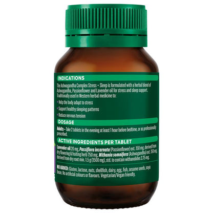 Thompsons Ashwagandha Complex Stress + Sleep 60 Tablets