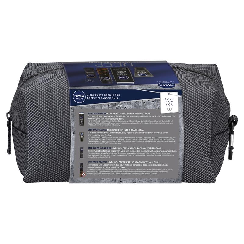 Nivea Men Deep Skin Protect Gift Bag (Blue)