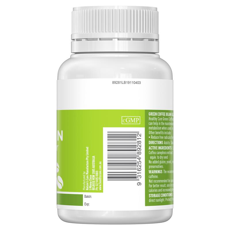 Healthy Care 绿咖啡豆 60 粒胶囊