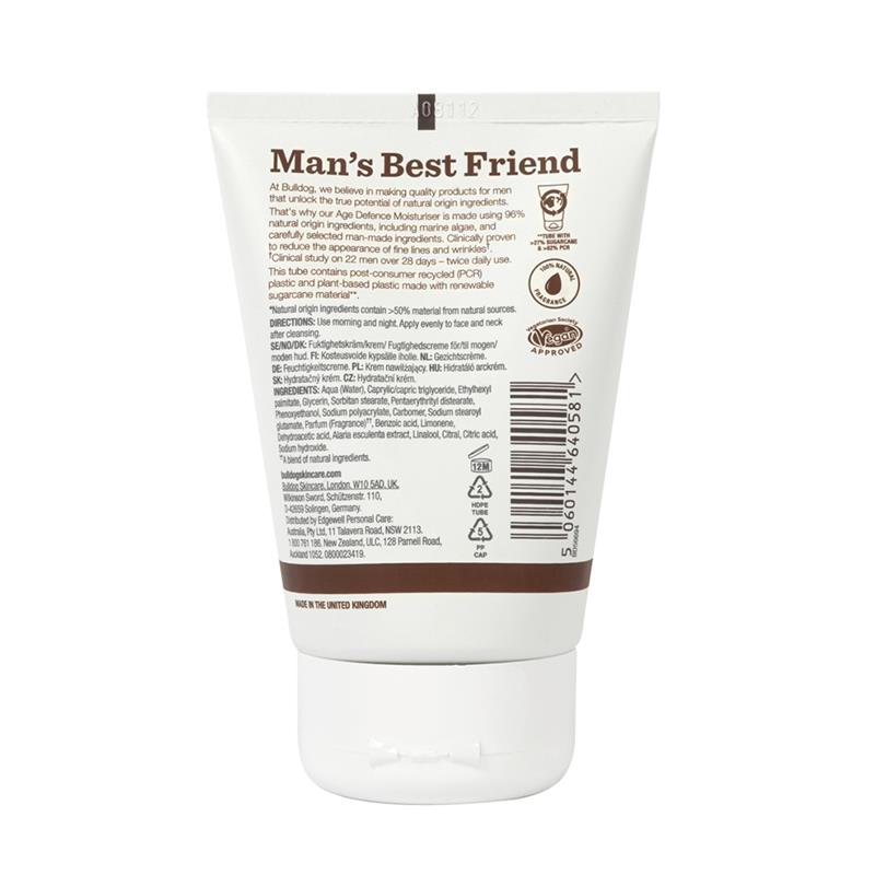 Bulldog Skincare 男士抗衰老保湿霜 100ml 
