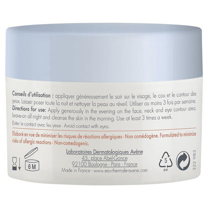 Mặt nạ ngủ cấp nước Avene Hydrance Hydrating Sleeping Mask 50ml - Kem dưỡng ẩm ban đêm cho da mất nước 