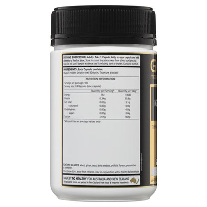 GO Healthy GO Mussel NZ Green Lipped Mussel 520mg 180 Viên Nang 
