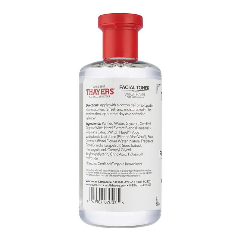 Thayers Rose Petal Alcohol Free Toner With Witch Hazel Aloe Vera 355ml