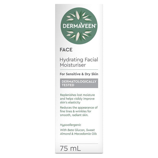 Kem dưỡng ẩm DermaVeen Face Hydrating Moisturiser 75ml 