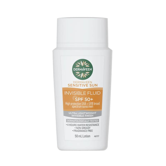 Kem chống nắng DermaVeen Sensitive Sun Invisible Fluid SPF50+ 50ml 