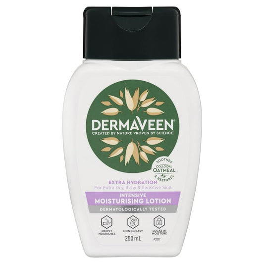 Sữa dưỡng ẩm chuyên sâu DermaVeen Intensive Extra Hydration 250mL 