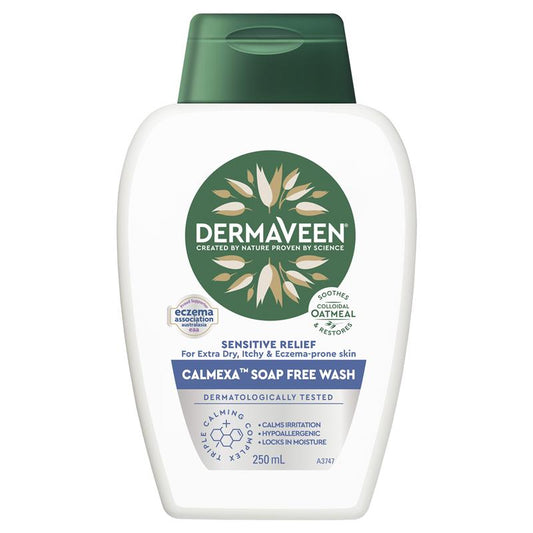 Sữa rửa mặt không xà phòng DermaVeen Calmexa Sensitive Relief 250ml 