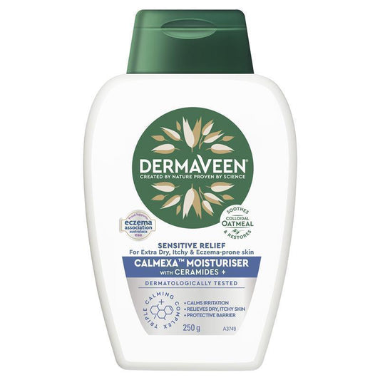 Kem dưỡng ẩm DermaVeen Calmexa Sensitive Relief + Ceramides 250g 