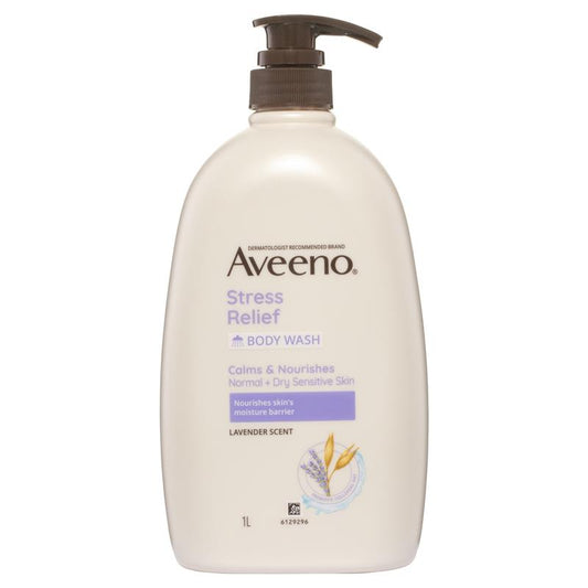 Aveeno 舒缓压力保湿薰衣草香味沐浴露 1L 