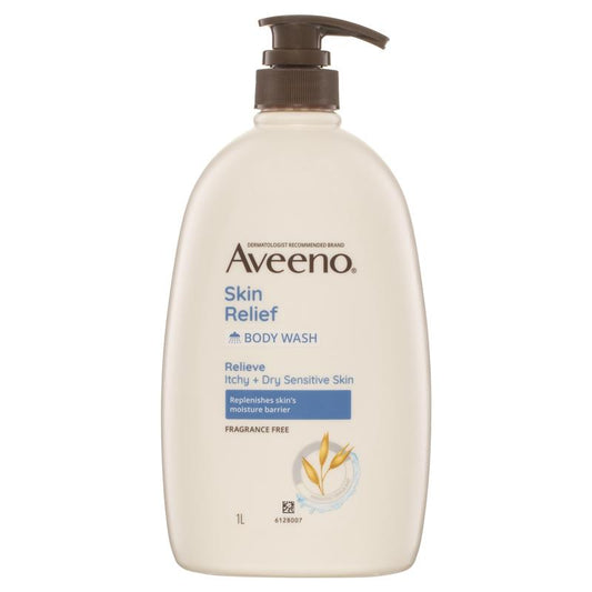 Sữa tắm dưỡng ẩm không mùi Aveeno Skin Relief 1L 