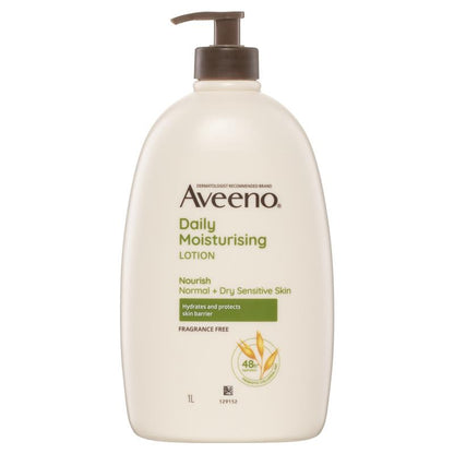Aveeno 每日保湿无香身体乳液 1L 