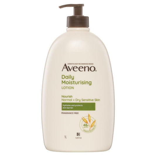 Aveeno 每日保湿无香身体乳液 1L 