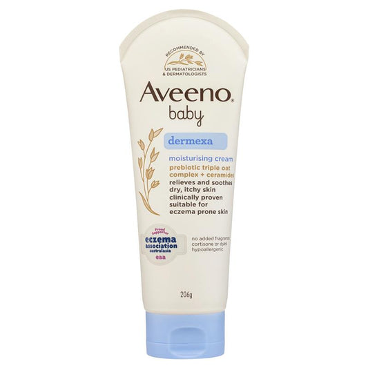 Aveeno Baby Dermexa Fragrance Free Moisturising Cream 206g