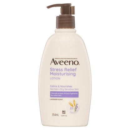 Aveeno 舒缓压力保湿薰衣草香型身体乳液 354ml 