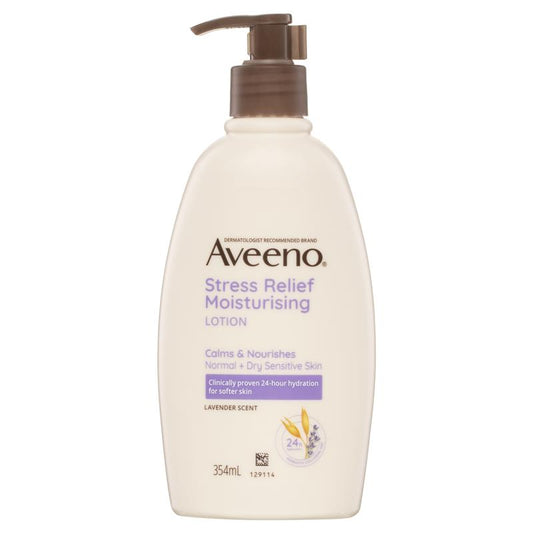 Aveeno 舒缓压力保湿薰衣草香型身体乳液 354ml 