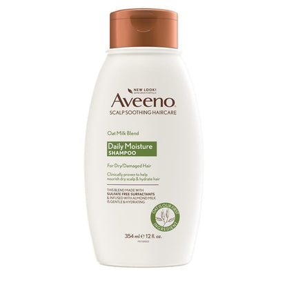 Aveeno 燕麦奶混合保湿洗发水，适合干燥和受损发质，354 毫升