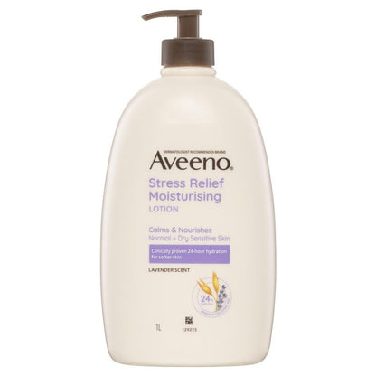 Aveeno 舒缓压力保湿薰衣草香型身体乳液 1L 