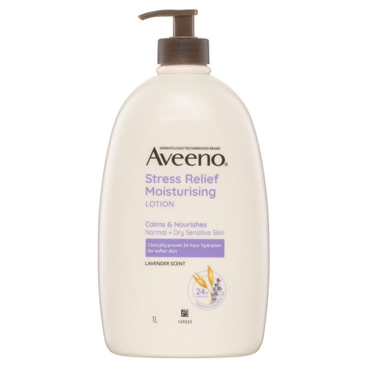 Aveeno 舒缓压力保湿薰衣草香型身体乳液 1L 