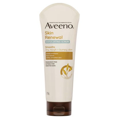 Aveeno Skin Renewal Exfoliating Body Scrub For Dry Skin 225g