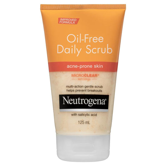 Sữa rửa mặt Neutrogena Oil-Free Daily Scrub dành cho da mụn 125mL 