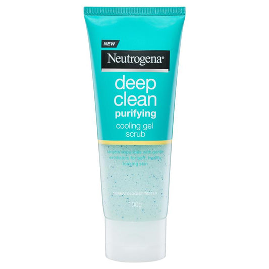 Sữa rửa mặt Neutrogena Deep Clean Purifying Cooling Gel Scrub 100g 