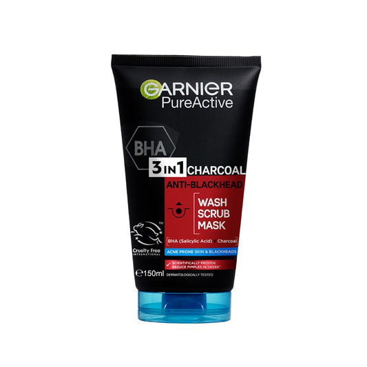 Sữa rửa mặt Garnier Pure Active Intensive Charcoal 3 trong 1 150ml 