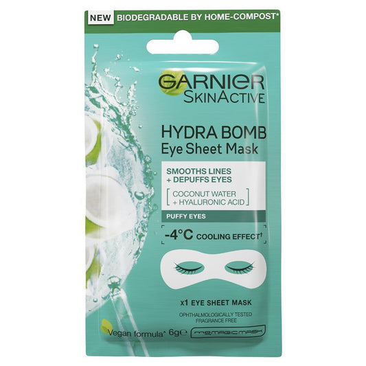 Mặt nạ mắt Garnier Hydra Bomb Hyaluronic Acid + Coconut Water 