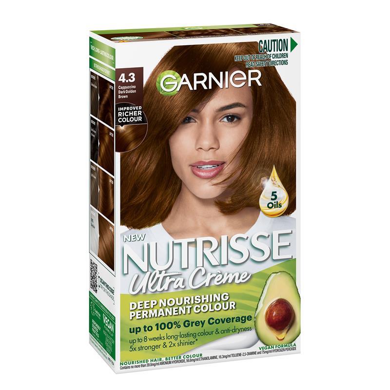 Garnier Nutrisse 4.3 Cappucino Dark Golden Brown