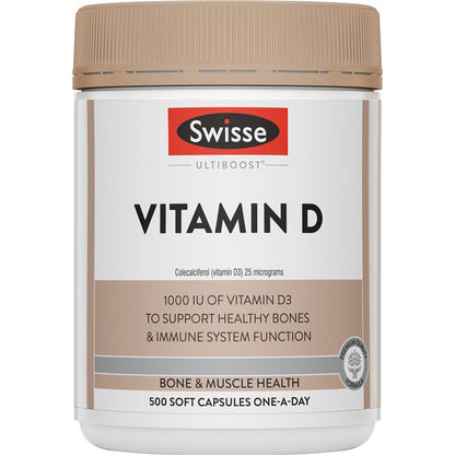 Swisse 维生素 D 500 粒胶囊 独家尺寸