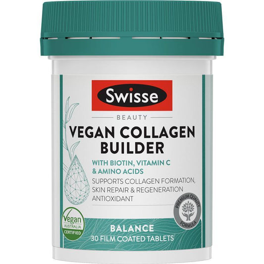 Swisse Beauty Vegan Collagen Builder 30 Tablets