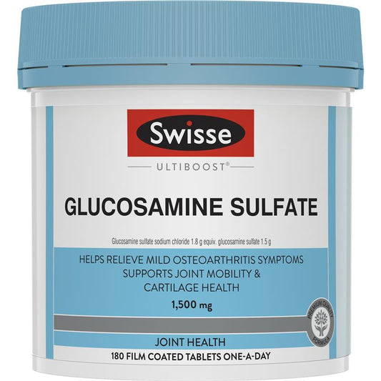 Swisse Glucosamine Sulfate 1500mg 180 Tablets