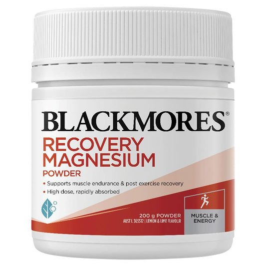 Bột Vitamin Blackmores Recovery Magnesium Muscle Health 200g 