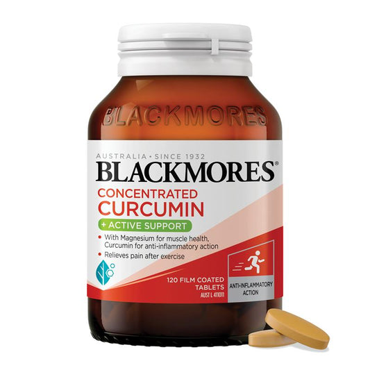 Viên uống Blackmores Concentrated Curcumin + Active Support 120 viên 