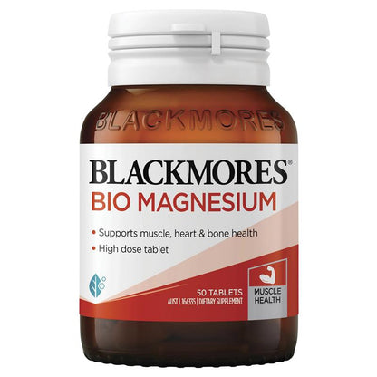 Blackmores 生物镁肌肉健康维生素 50 片