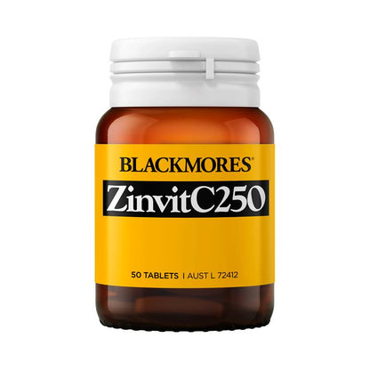 Blackmores Zinvit C 250mg Vitamin C Immune Support 50 Tablets