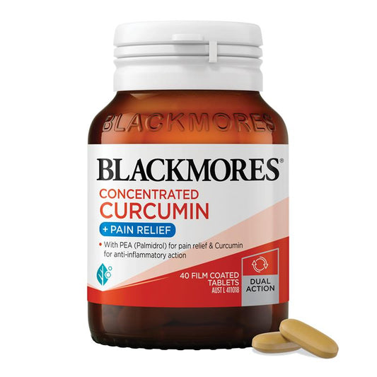 Viên uống giảm đau Blackmores Concentrated Curcumin + Pain Relief 40 viên 