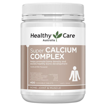 Healthy Care 超级钙复合物 400 片咀嚼片
