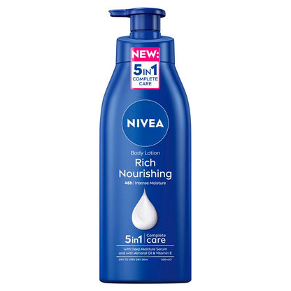 NIVEA Rich Nourishing Body Lotion Moisturiser 48H 400mL