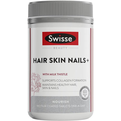 Swisse Ultiboost Hair Skin Nails+ 180 Viên Kích Thước Độc Quyền 
