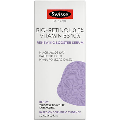 Huyết thanh tăng cường tái tạo da Swisse Beauty Bio-Retinol Vitamin B3 10% 30ml 
