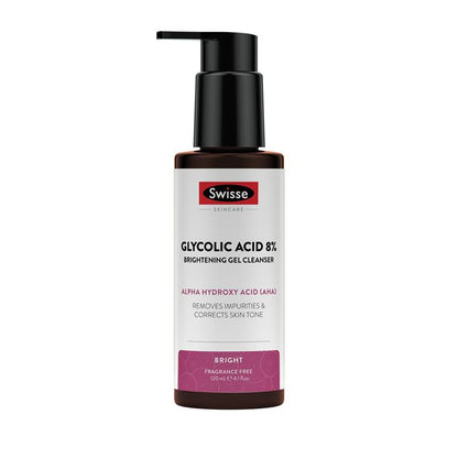 Sữa rửa mặt dạng gel làm sáng da Swisse Skincare Glycolic Acid 8% 120ml 